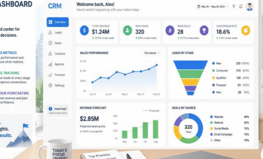 CRM Dashboard Guide: Build a Clearer View of Sales, Leads, and Revenue CRM Dashboard